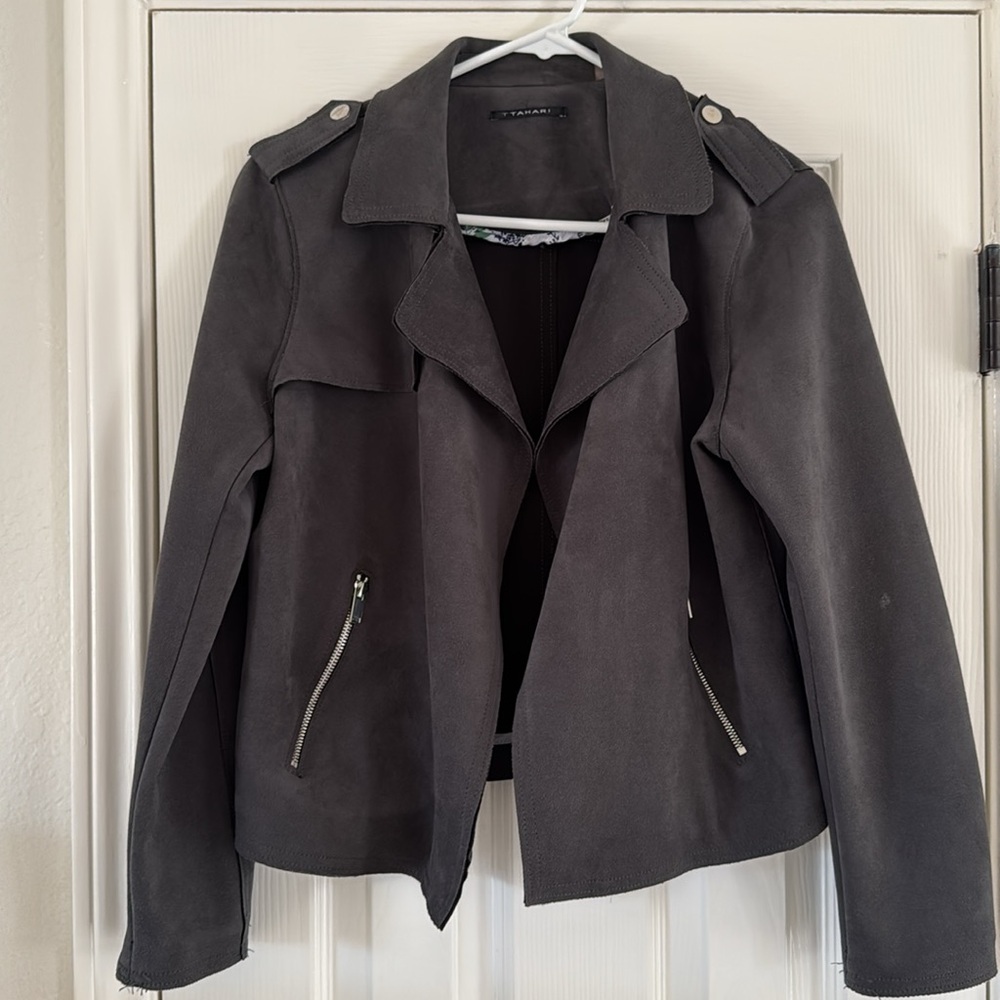 Tahari Dark Grey Jacket - Picture 3 of 5